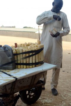 Image: My Generation: Sugarcane vendor, Orange Theatre/San Siro Stadium, Kaduna, Digital photograph, Ishaq Mohammed Bello